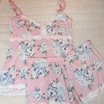 Jessica Simpson Floral Pink Lace Trim Sleepwear Set in Size Large Photo 0