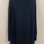 Athleta  Recharge Sweatshirt Mini Long Sleeve Dress Black Photo 6