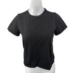 Reformation Max Women's Black Crewneck Short Sleeve Slim Fit Tee T-shirt Top S Photo 0