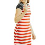 New Women’s Patriotic Dress/Swim Dress Stretchy XL Red Photo 1