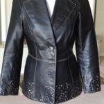 Nordstrom BLACK LEATHER LINED JACKET FROM Photo 3