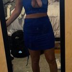 Pretty Little Thing Royal Blue Top & Skirt Set Photo 1