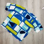Joseph A Size L Green And Blue Shirt Top Photo 3