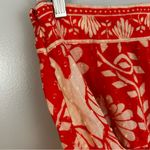 Farm Rio Bright Orange Jungle Floral Tiered Ruffle Mini Skirt Size Medium Photo 10