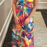 Liv Foster Floral Tie Dye Gown Size 6 Pink Photo 5