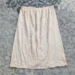 Mid Length Slip Skirt Cream Size undefined Photo 0