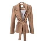 FAVORITE DAUGHTER Adrienne Belted Blazer Tan NWOT Small Photo 1