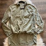 Just Fab Army Green High Low Tunic Top Photo 0