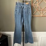 PacSun Blue & White Stripe High Waisted Flare Wide Leg Jeans Women’s Size 28 Photo 5