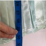 Charlie Holiday Mint Green Pleated Skirt XS Satin Look Midi Party Formal Size 2 Photo 11