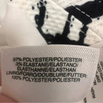 Evan Picone Black Label by  Black & White Pleated Fit & Flare Dress Size 8 Photo 11