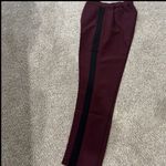 Women’s Size 4 Style List By Micaela Maroon Pants With Black Stripe Red Photo 1