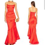 Michael Costello x REVOLVE Bette Gown in Red Orange Photo 1