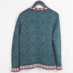 L.L.Bean Nordic Cotton Cardigan Sweater Medium Photo 3