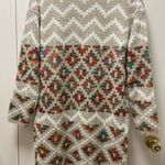 Debut  Small/Medium multicolor oversize cardigan thick western style sweater Photo 1