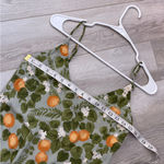 Reformation  Fruit Dress marlowe oranges print womens Green small date night chic Photo 3