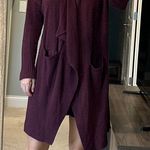 Treasure & Bond Maroon Drape Cardigan Photo 4