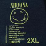 Nirvana Nevermind Tour Smiley Promo Logo Grunge Band Tee 2X  Photo 3