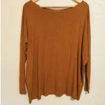 Piko 1988 Loose Fit Long Sleeve Top-Medium-Bamboo Blend-Boat Neck-Mustard-Soft Photo 1