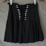 KILLSTAR  Black Endora Pleated Mini Skirt Size Small Photo 1
