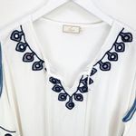 Letarte Luxe White Tassel Embroidered Cover Up Swim Dress XS Photo 6