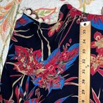 Umgee  small/medium women's floral cover up with tasseled sleeve edges blue pink Photo 3