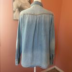 Mudd  Coastal cowgirl western glam studded pearl snap denim collared shirt LG Photo 3