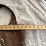 Leather Hobo Bag Brown Studded Boho Shoulder Bag Purse Women's Western Boho Photo 4