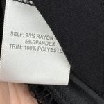 Rose + Olive  Top Women's 1X Plus Black White Lace Floral‎ V-Neck 3/4 Sleeve Boho Photo 6