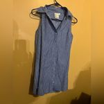Finley Matthew checkered sleeveless dress small Blue Photo 1