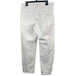 Pilcro Jeans Womens 31 The Breaker Jeans Relaxed Fit Barrel Leg Ankle Crop White Photo 1