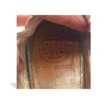 Tory Burch  Minnie Travel Metallic Gold Sz 7 Shimmer Medallion Flats w/ COA Photo 6