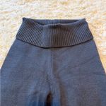 Edikted  Cozy Dark Blue Knit Flare Leggings Photo 2