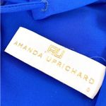 Amanda Uprichard  Amherst Choker Tie Neck Bell Sleeve Mini Dress Royal Blue Small Photo 8