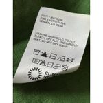 Reformation Greyson Dress Womens Large Green Smocked Linen Mini Puff Sleeves Photo 4