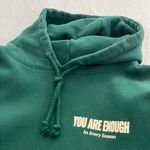 Our Seasons “You Are Enough” Oversized Hoodie Green Size L Photo 3