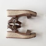 a.n.a . Faux Leather Low Wedge Sandals size 10 Photo 2