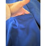Jaanuu  Scrub Jacket Sz XS Blue Full Zip Front Pockets Lined Long Sleeve Hospital Photo 4