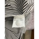 Aisew Button Front Shirt Womens L Pin Striped Long Sleeve Collared NEW Gray Size L Photo 8