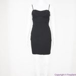 Ruby Rox USA-made black mini bodycon dress spaghetti strap, size S Photo 1