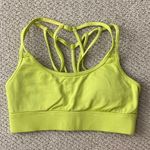 Fabletics  Macey Strappy Sports Bra Yellow Green Medium Support Padded XS VEUC Photo 3