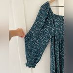 Bohme Leopard Animal Print Puff Sleeve Smocked Sweetheart Mini Dress Size M Photo 4