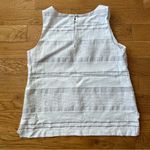 White House | Black Market  Sleeveless White Lined Women’s Top Size Medium Photo 1