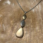 Lucky Brand  Two Tone Faux Turquoise Long Western Necklace Photo 6