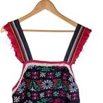 Free People Free‎ People Cozumel Embroidered Linen Blend Mini Dress Womens Boho Size Large Photo 3