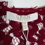 WAYF Say It Out Loud Lace Mini Dress Garnet Red Size M NWT Photo 8