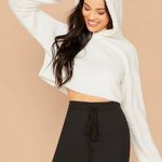 SheIn Plush Cropped Teddybear Hoodie Photo 1