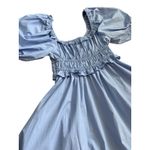 En Saison‎ Danielle Poplin Babydoll Mini Dress Blue Size Medium Photo 6