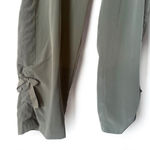 Chico's  Green Satin Feel Cargo Cropped Utility Pants Women's Size 2/Large Photo 1