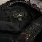 Lulus NWOT Radiant Fantasy Black Floral Embroidered Tulle Maxi Dress Photo 4